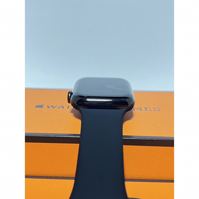 Apple Watch(アップルウォッチ)のApple Watch HERMES  series7 45mm アップル　黒 メンズの時計(腕時計(デジタル))の商品写真