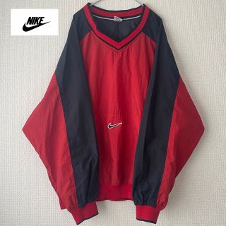 90s NIKE ナイキ 銀タグ ナイロンジャケット ポンチョ プルオーバー L