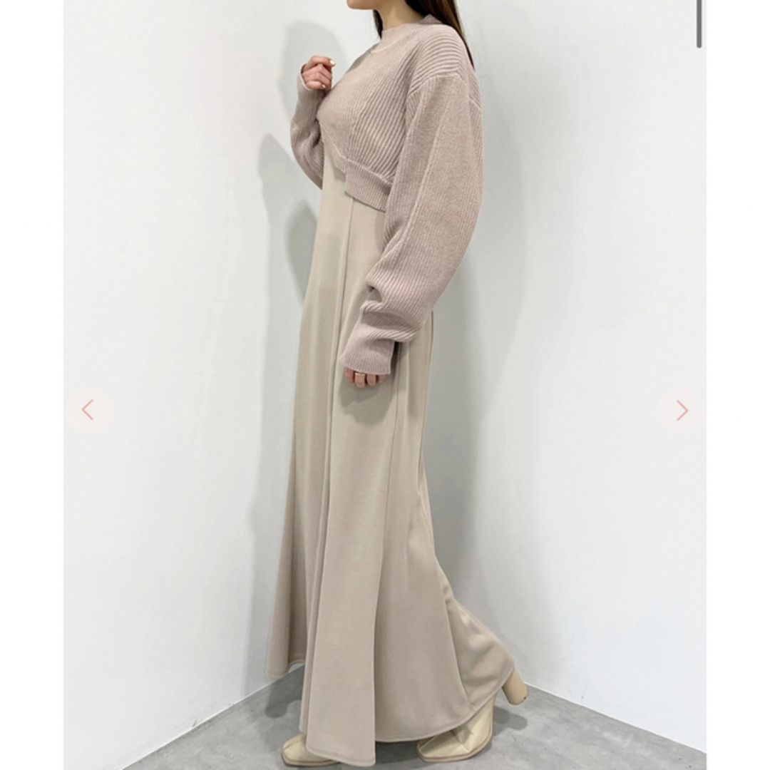 COCO DEAL アシメニット キャミワンピース ベージュ | www COCO DEAL アシメニット キャミワンピース ベージュ | www