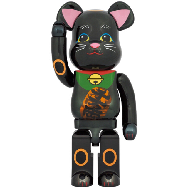 BE@RBRICK 招き猫 黒メッキ 発光 1000％1000%