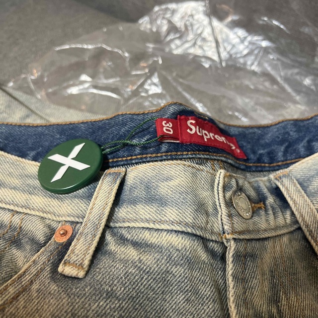 Supreme Baggy Jean Dirty Indigo 新品 - デニム/ジーンズ