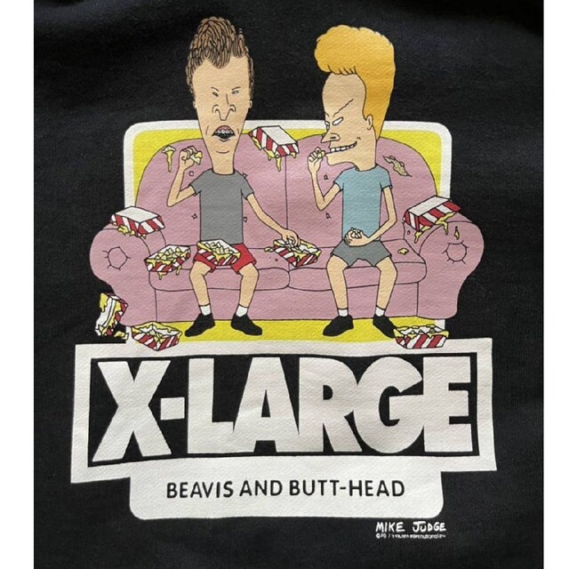 激レアX-LARGE Beavis and Butt-Head コラボ　パーカー