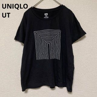 ユニクロ(UNIQLO)の2537 ユニクロ UNIQLO UT 半袖 トップス Tシャツ 黒 プリント(Tシャツ(半袖/袖なし))