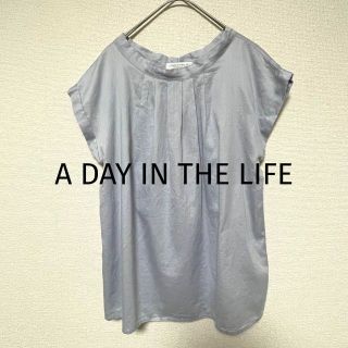 2541 A DAY IN THE LIFE カットソー トップス 艶感 上品(カットソー(半袖/袖なし))