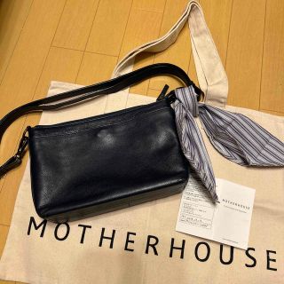 マザーハウス(MOTHERHOUSE)の【美品】マザーハウス　ハンドバッグ　ネイビー(ショルダーバッグ)