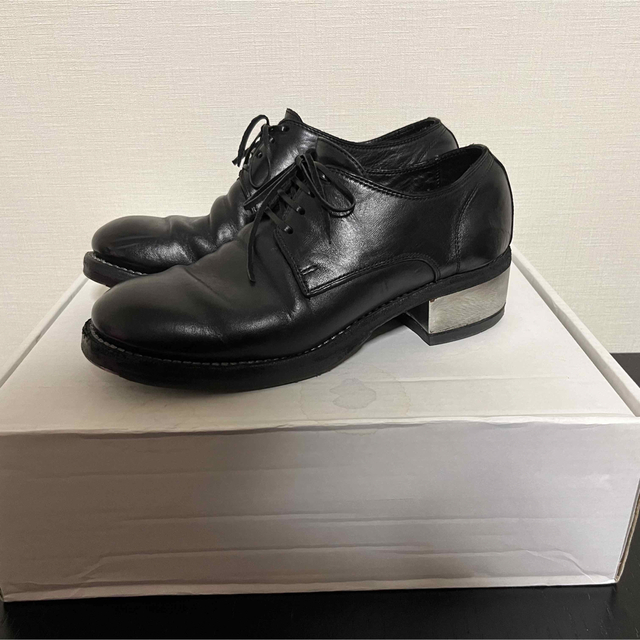 GUIDI 792 ZI ヒールメタル ダブルソール ダービーシューズ-