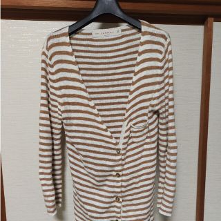 ザラ(ZARA)のCotton100% ZARAKNIT ザラ レディース カーディガン M(カーディガン)