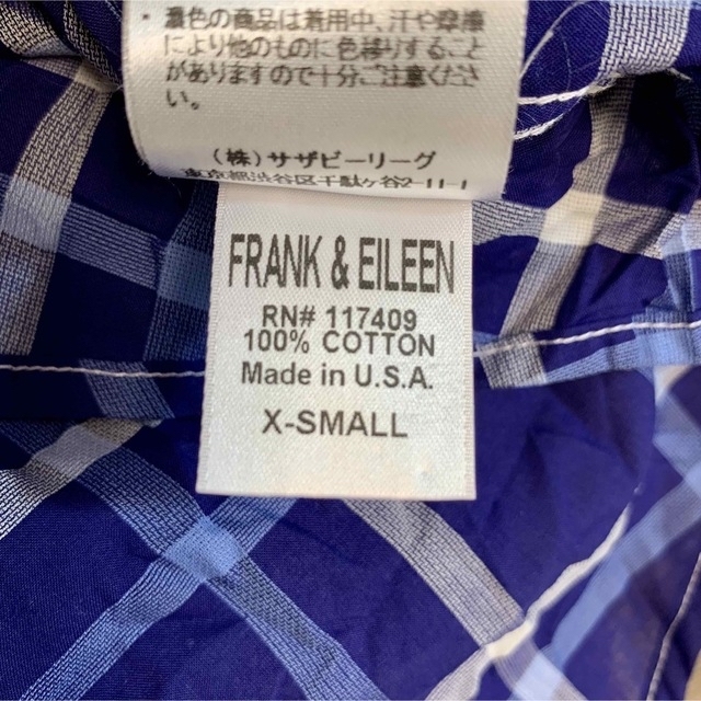 希少シワ加工!】フランクアンドアイリーン 長袖シャツ