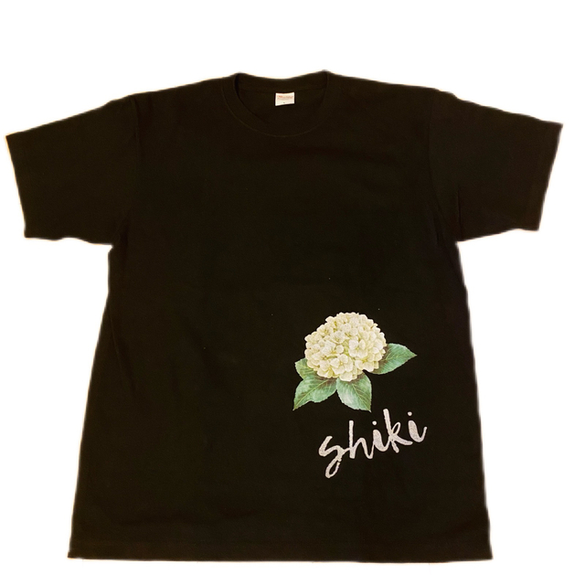 shiki 半袖Tシャツ　紫陽花