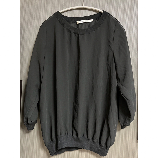 BLACK by moussy(ブラックバイマウジー)のブラックバイマウジー/シアートップス レディースのトップス(シャツ/ブラウス(長袖/七分))の商品写真