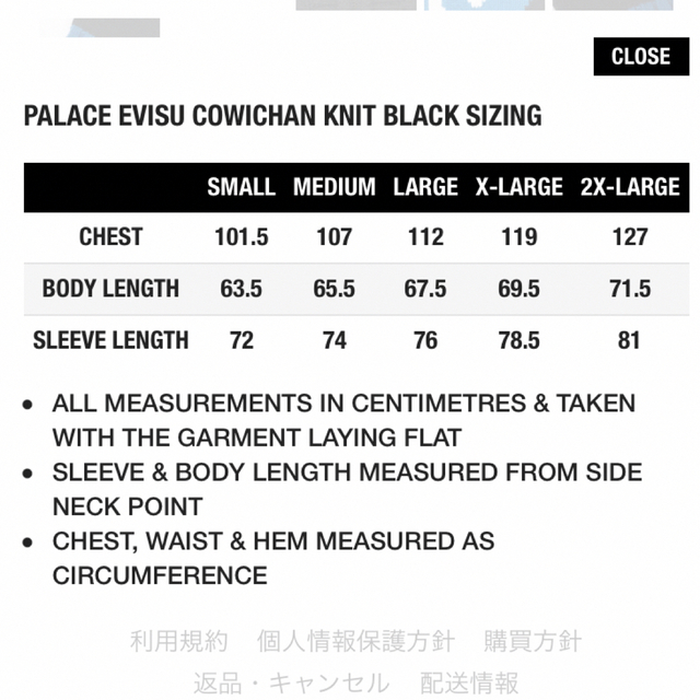 S palace evisu cowichan knit カウチン パレス 新品