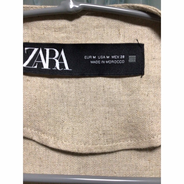 ZARA(ザラ)のZARA  リネン混　ジャケット 　カーディガン　長袖　最終値下 レディースのトップス(カーディガン)の商品写真