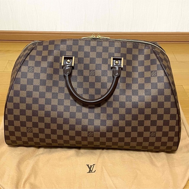 LOUIS VUITTON ダミエ ノリータ エベヌ ボストンバッグ カデナ付