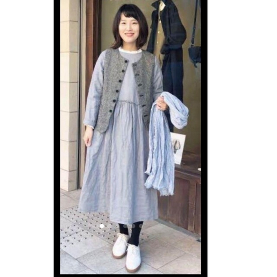 nest Robe - ネストローブ♡リネンウエストフリルワンピースの nest Robe - ネストローブ♡リネンウエストフリルワンピースの