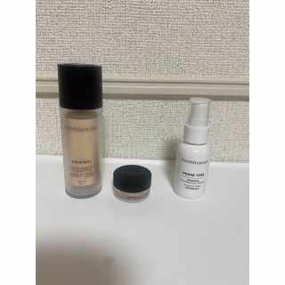 ベアミネラル(bareMinerals)のベアミネラル3点セット♡リキッドミネラルファンデ、プライタイム、試供品ファンデ(ファンデーション)