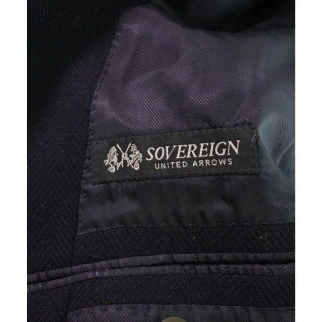 SOVEREIGN(ソブリン)のSOVEREIGN ソブリン チェスターコート 42(XS位) 紺 【古着】【中古】 メンズのジャケット/アウター(チェスターコート)の商品写真