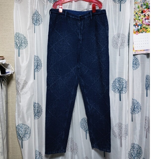 プラダ 22SS SPH183 S221 1WQ8 Re-Nylon三角プレート付きナイロンロングパンツ  メンズ 50