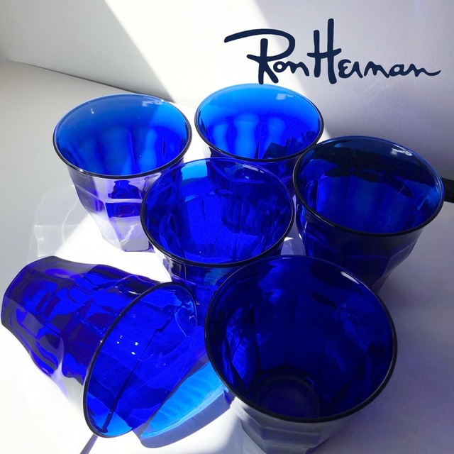 【新品】 ロンハーマン デュラレックス 6個 限定 青 サファイア グラス