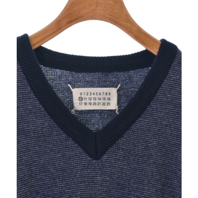 Maison Margiela メゾンマルジェラ ニット・セーター M 青x紺 【古着】【中古】