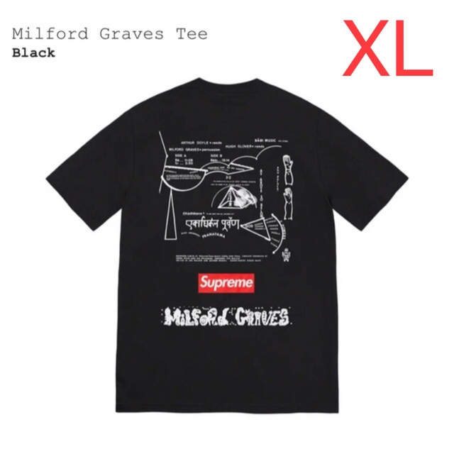 【黒XL】Milford Graves Tee  SUPREME