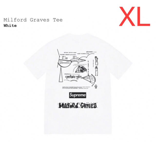 メンズ【白XL】Milford Graves Tee  SUPREME
