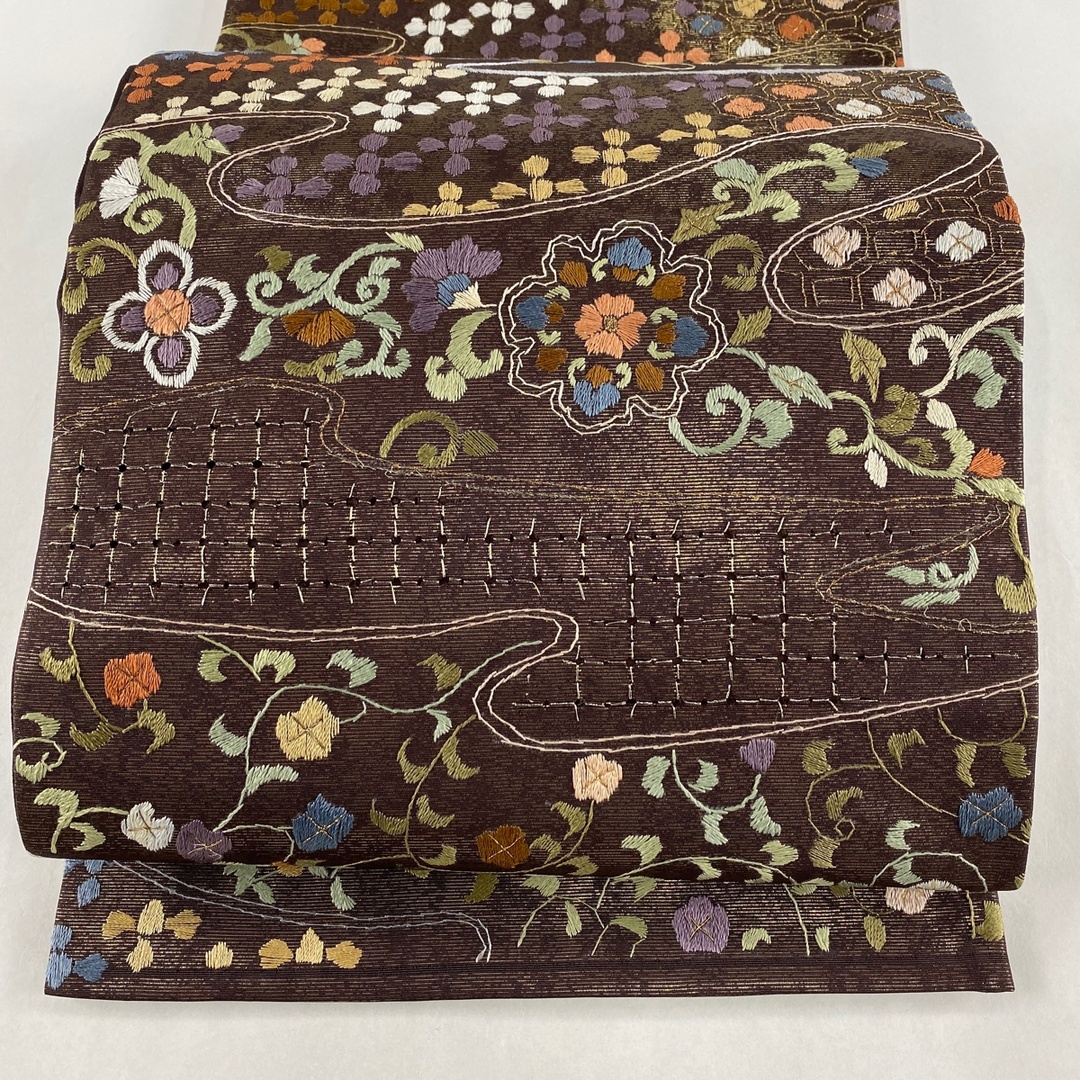 袋帯 美品 逸品 六通 正絹 【】 袋帯 美品 逸品 六通 正絹 【】
