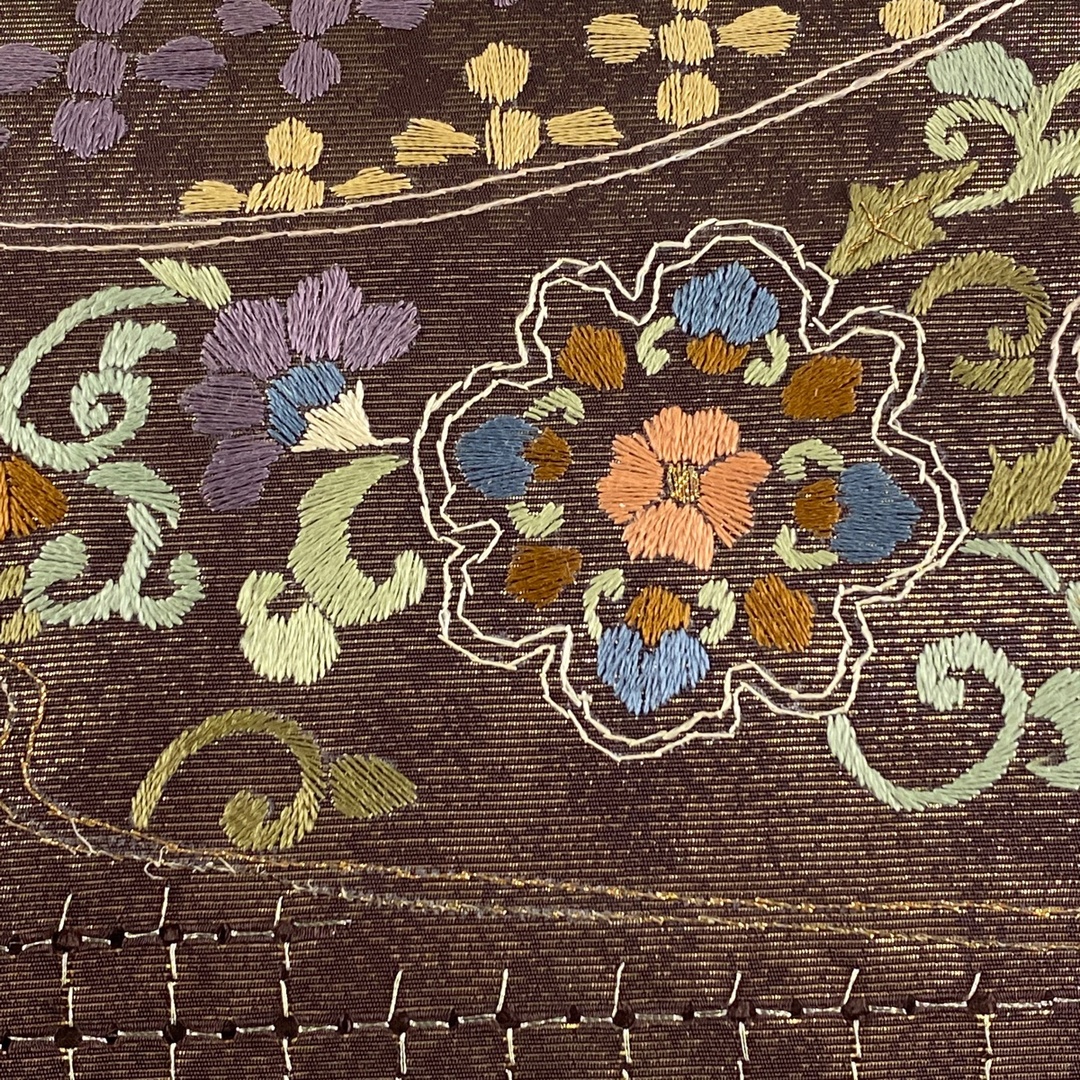 袋帯 美品 逸品 六通 正絹 【】 袋帯 美品 逸品 六通 正絹 【】