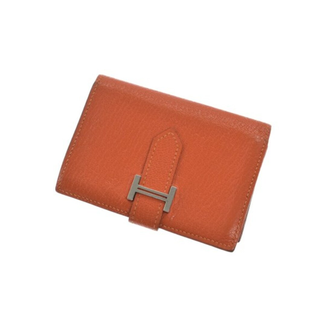 HERMES エルメス カードケース - オレンジ - 名刺入れ/定期入れ
