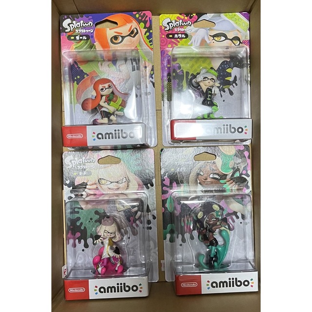 amiibo スプラトゥーン ヒメ イイダ ガール ホタル 4個セット 激安特価 40.0%割引