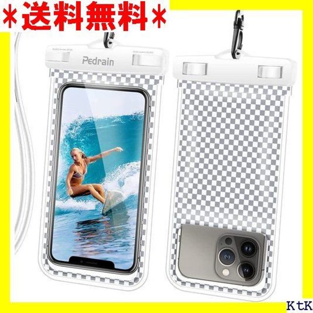 ４ スマホ 防水ケース 水に浮く・Face ID認証対応 ト white 15 スマホ/家電/カメラのスマホアクセサリー(モバイルケース/カバー)の商品写真