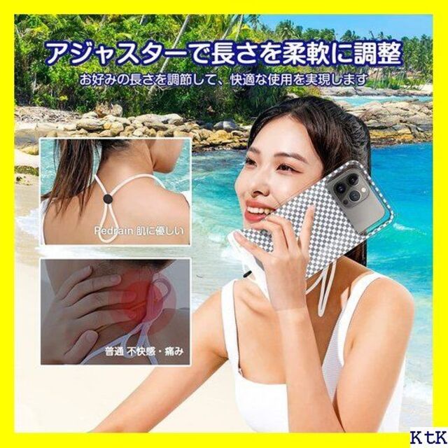 ４ スマホ 防水ケース 水に浮く・Face ID認証対応 ト white 15 スマホ/家電/カメラのスマホアクセサリー(モバイルケース/カバー)の商品写真