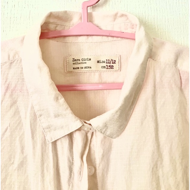 ZARA KIDS(ザラキッズ)のZARA girls コットンブラウス　152cm キッズ/ベビー/マタニティのキッズ服女の子用(90cm~)(ブラウス)の商品写真