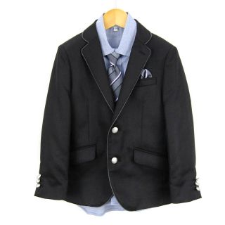 ワンダーファクトリー テーラードジャケット/シャツ他 3点セット フォーマルスーツ キッズ 男の子用 120サイズ ブラック WANDER FACTORYの通販 by ブランドリユースショップ「KBNET」|ラクマ ワンダーファクトリー テーラードジャケット/シャツ他 3点セット フォーマルスーツ キッズ 男の子用 120サイズ ブラック WANDER FACTORYの通販 by ブランドリユースショップ「KBNET」|ラクマ