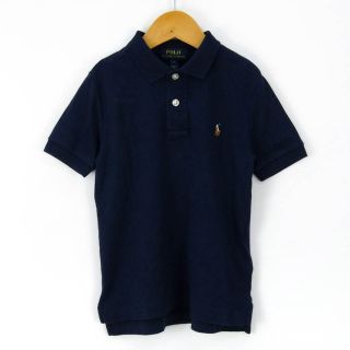 ポロラルフローレン(POLO RALPH LAUREN)のポロ・ラルフローレン 半袖ポロシャツ ポロマーク トップス コットン100% シンプル キッズ 男の子用 4サイズ ネイビー POLO RALPH LAUREN(Tシャツ/カットソー)