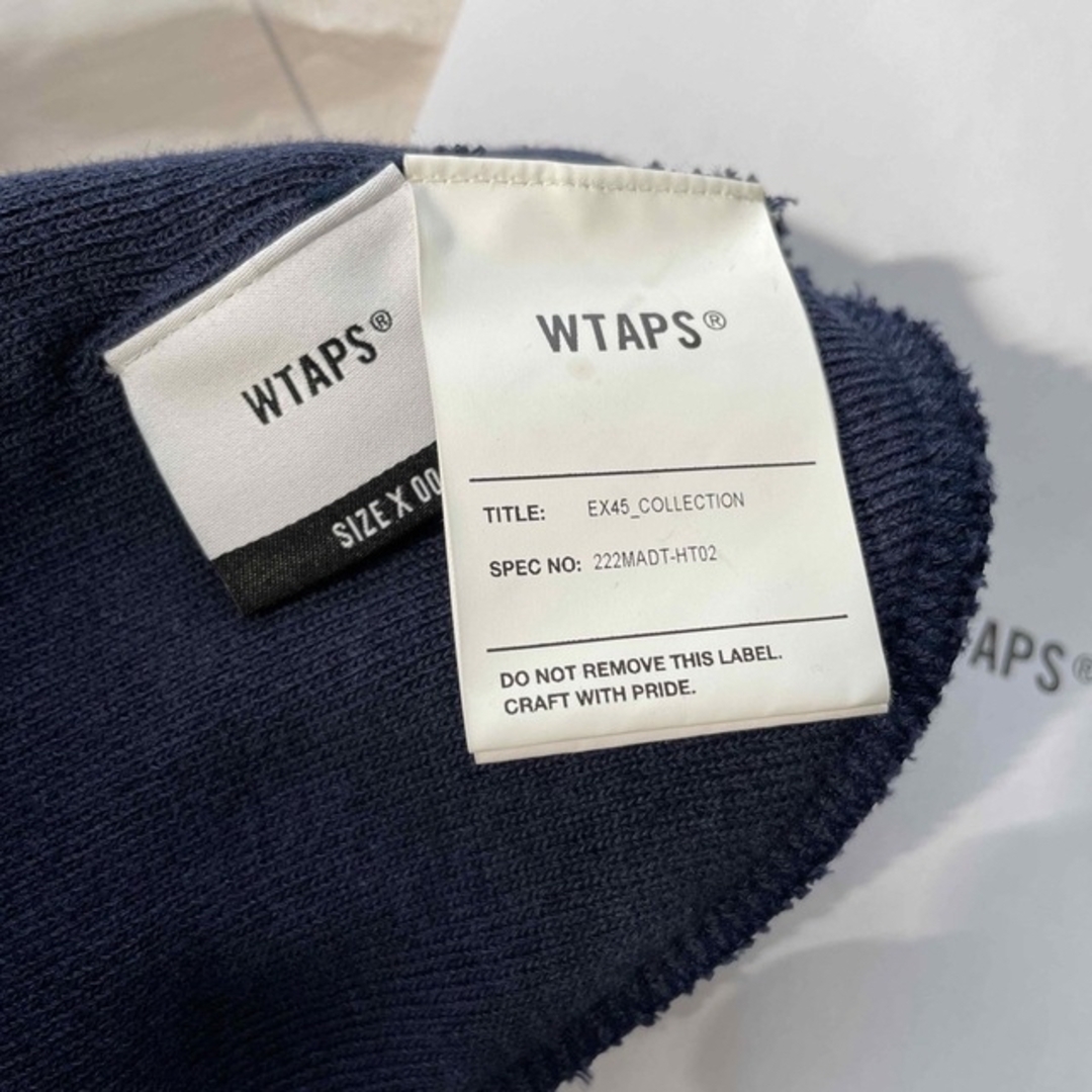 W)taps(ダブルタップス)のWTAPS ビーニー  COOL MAX  ネイビー　シンプル　試着のみ メンズの帽子(ニット帽/ビーニー)の商品写真