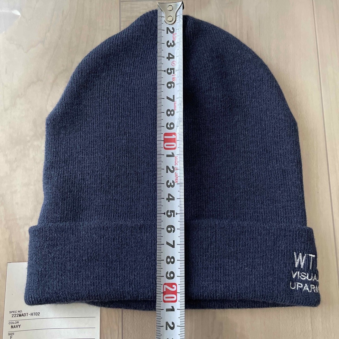 W)taps(ダブルタップス)のWTAPS ビーニー  COOL MAX  ネイビー　シンプル　試着のみ メンズの帽子(ニット帽/ビーニー)の商品写真