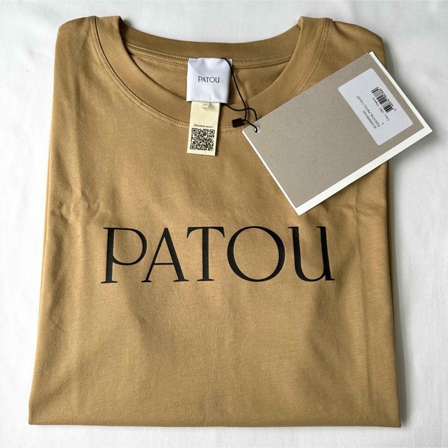 新品未着用 Patouオーガニックコットン ロゴTシャツ Chestnut S