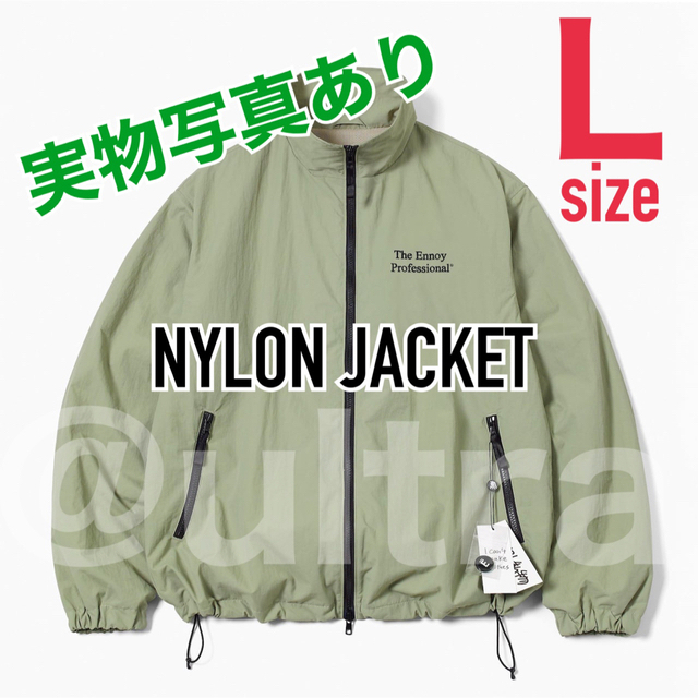 【Lサイズ】エンノイとスタイリスト私物 NYLON JACKET sage