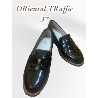 オリエンタルトラフィック(ORiental TRaffic)の【早い者勝ち】美品✨オリエンタルトラフィック♡ローファー♡ブラック♡黒♡37(ローファー/革靴)