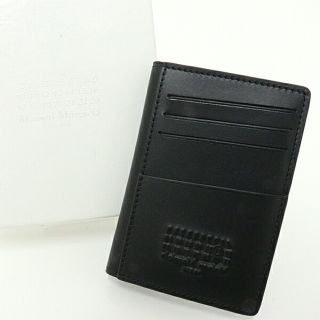 マルタンマルジェラ(Maison Martin Margiela)のメゾンマルジェラ Maison Margiela カードケース 折りたたみ ロゴ メンズ S35UI0526 P0503 T8013 ブラック 未使用(財布)