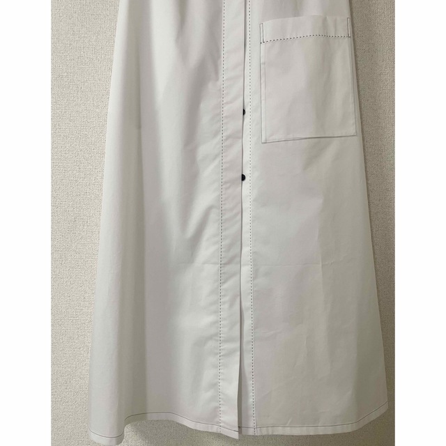 新品 CABaN コットン ベルテッドノースリーブロングワンピース