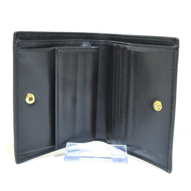 フェンディ 2つ折り財布美品  - 8M0387 黒