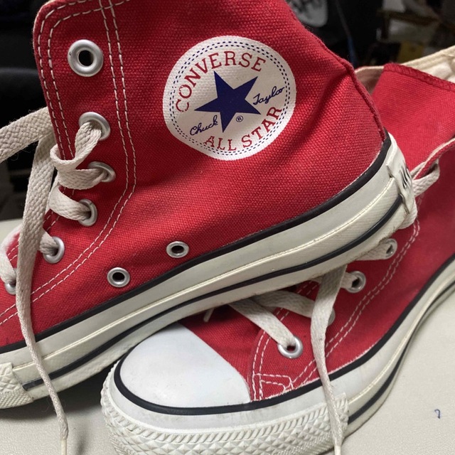 CONVERSE(コンバース)のお値下げ中！コンバース　ハイカットスニーカー【24.5㎝】 レディースの靴/シューズ(スニーカー)の商品写真