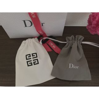 ディオール(Dior)のディオール 巾着とジバンシー巾着ポーチ(ポーチ)