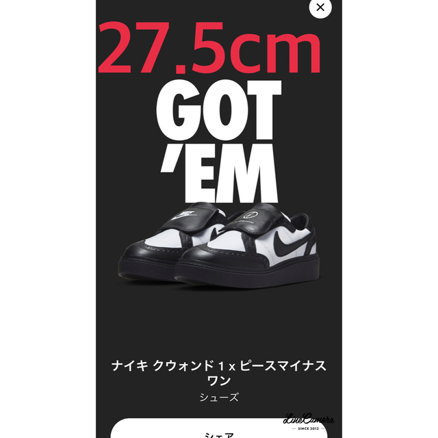 PEACEMINUSONE Nike Kwondo 1 27.5 WEB限定カラー 35%割引 www.fasf.edu.br