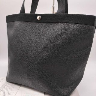 エルベシャプリエ(Herve Chapelier)の極美品✨エルベシャプリエ トートバッグ 708GP ノワール レザー ブラック(ハンドバッグ)