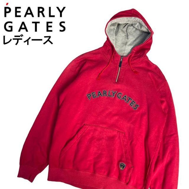 PEARLY GATES(パーリーゲイツ)のPEARLY GATES パーリーゲイツ ハーフジップパーカー 1 スポーツ/アウトドアのゴルフ(ウエア)の商品写真