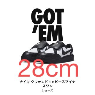 ピースマイナスワン(PEACEMINUSONE)のPEACEMINUSONE × Nike Kwondo 1 28cm(スニーカー)