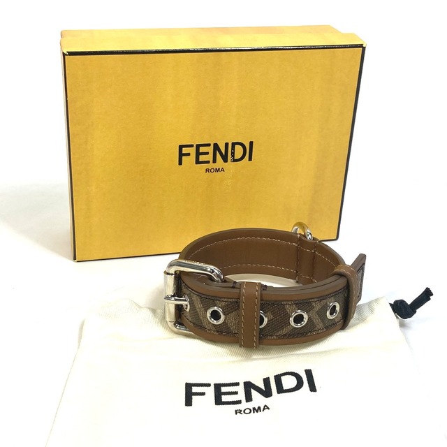フェンディ FENDI ドッグカラー 犬 ペット 8AC016 ズッカ ベルト 首輪