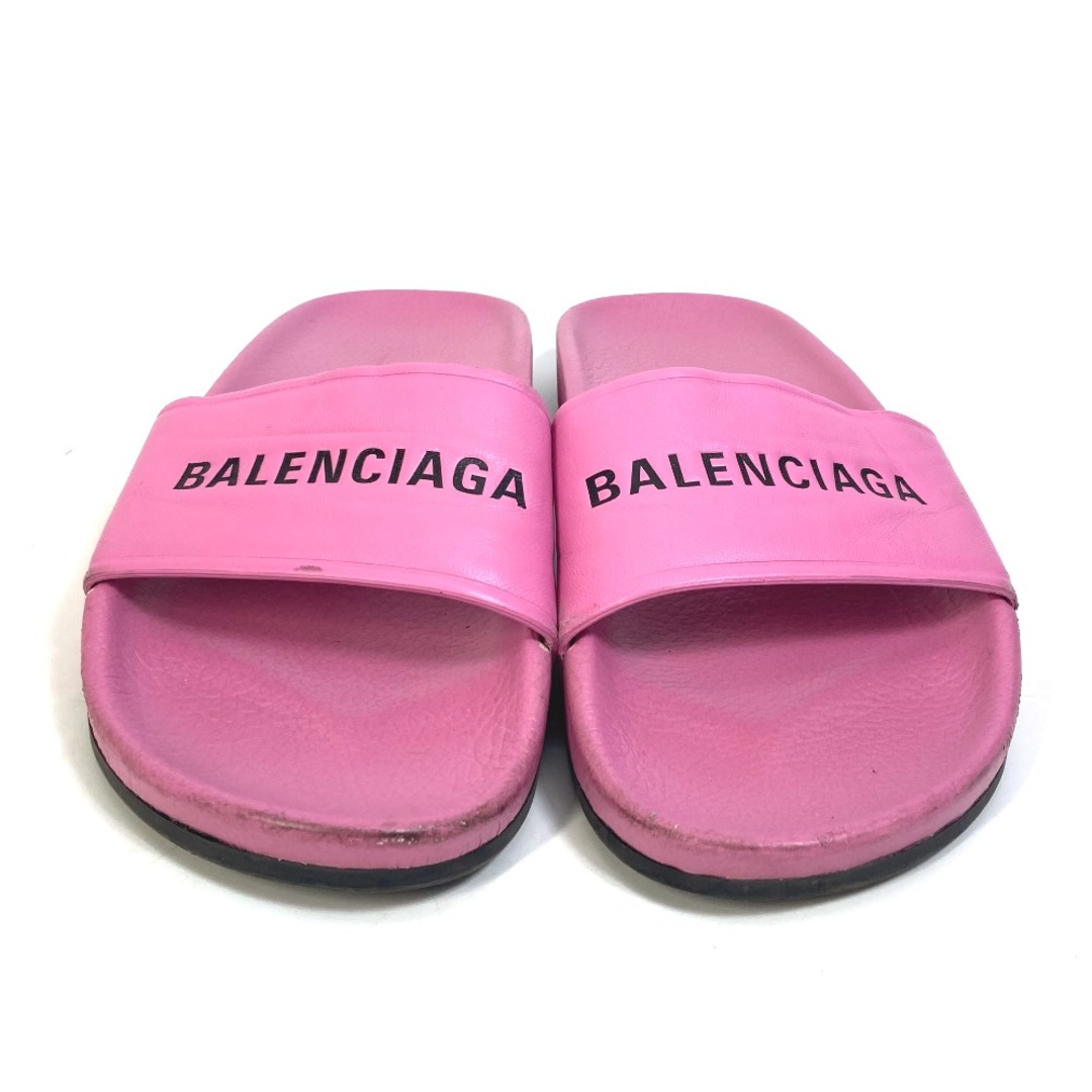 バレンシアガ BALENCIAGA ロゴ 517226 靴 フラットサンダル プール ...
